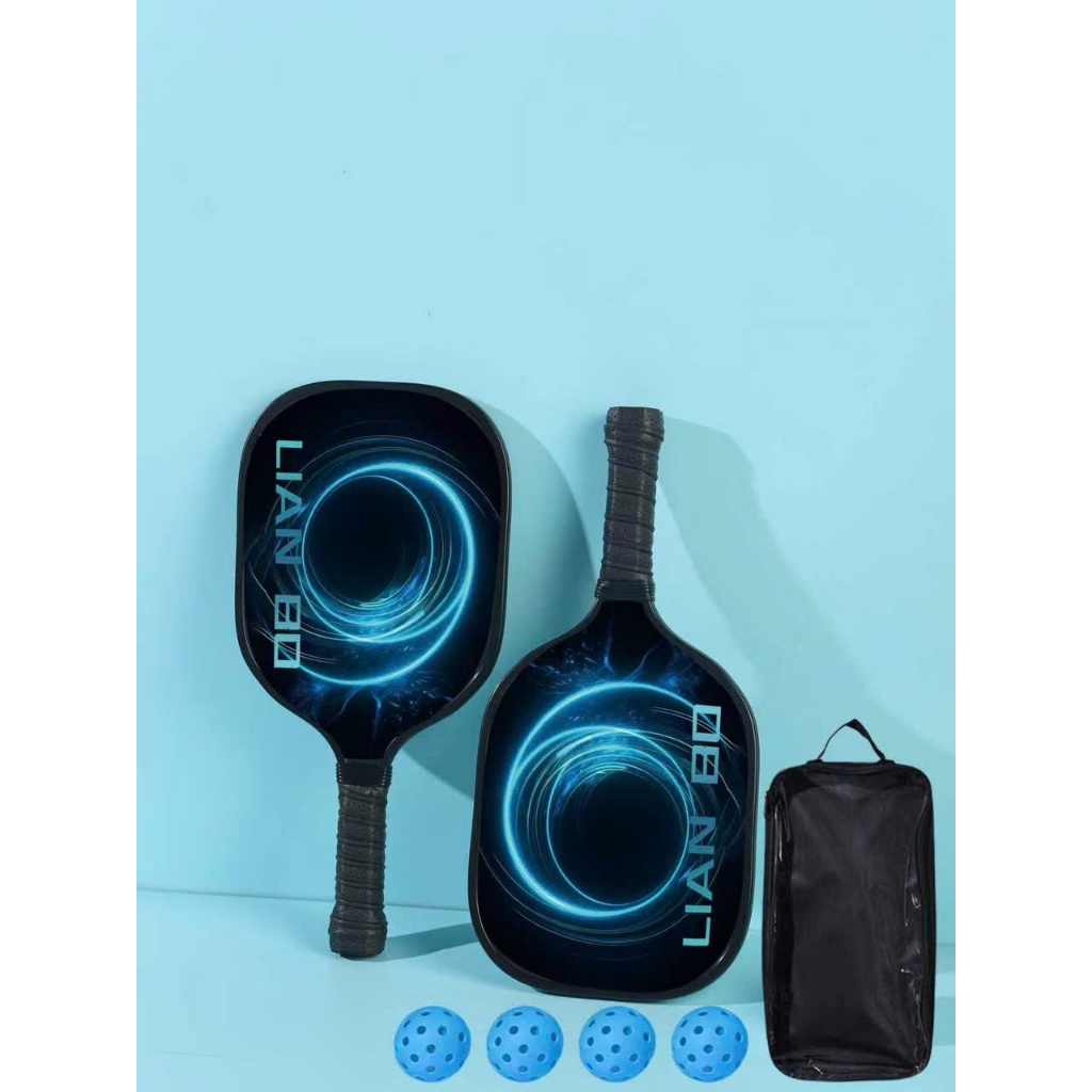 ชุดแร็กเก็ตลูกดอง ชุดไม้ 2 ชิ้นพร้อมกระเป๋าและลูกคุณภาพสูง 4 ลูกสําหรับผู้ชายและผู้หญิง เนียร์ แท้