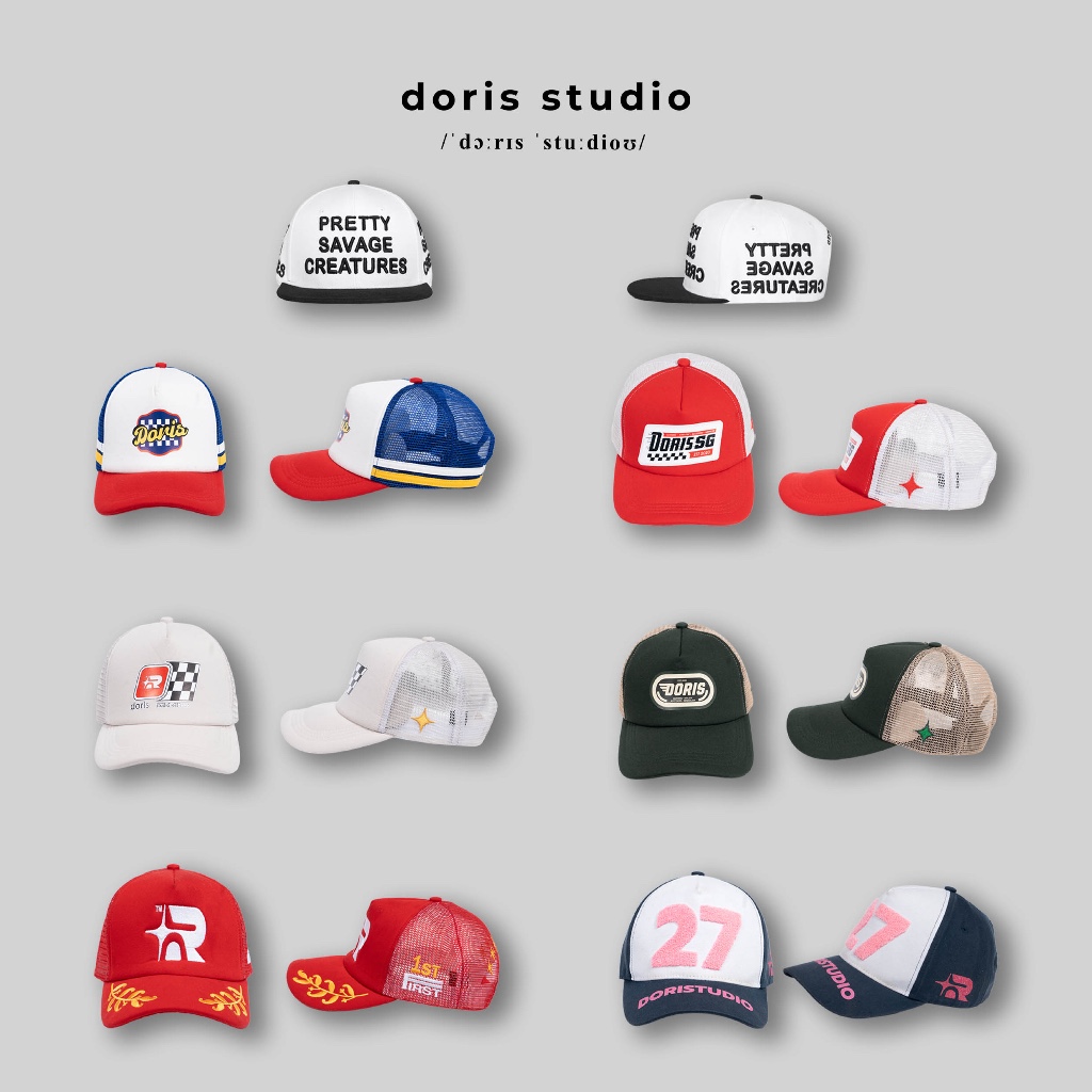 [ข้อเสนอเปิด] หมวกเบสบอล Doris / Doris แฟชั่นตาข่ายระบายอากาศ