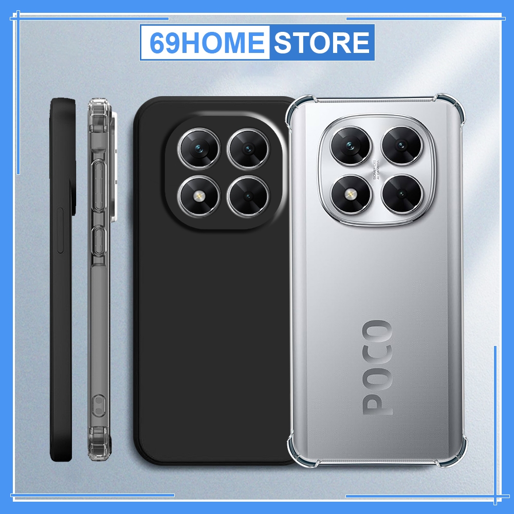 เคส Xiaomi Poco X7 กันกระแทก โปร่งใส กันกล้อง