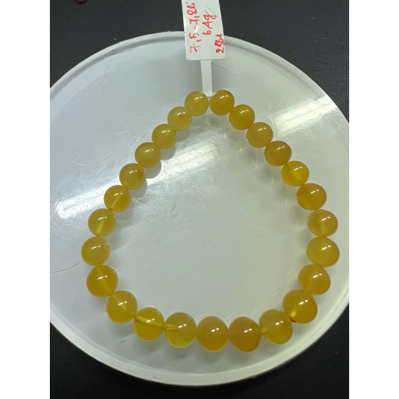 (2304)(7,5-7,8li)สร้อยข้อมือ Moneal Amber (Amber)