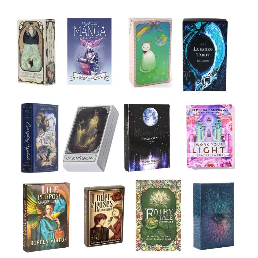 TAROT ขนาดปกติ Monsoon, Life, Roses, Moonology, Rebea, Ethereal - ไพ่ทาโรต์