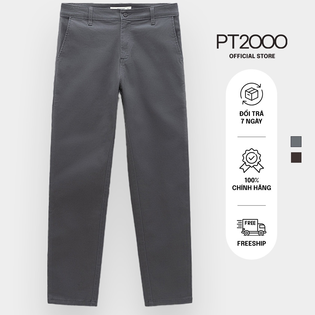 กางเกงสีกากีผู้ชาย PT2000 ผ้าสีกากีหนา ทรง Regular (NJ-777)