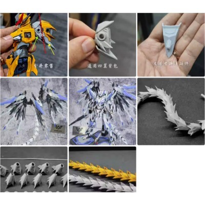 [READ DESCRIPTION CAREFULLY]wing กระเป๋าเป้สะพายหลังหางเรซิ่นอุปกรณ์เสริมสําหรับ mg 1/100 Ao Bing, Cao Ren, Baiqi, Barbatos... | ตุงฮอนดาเกม