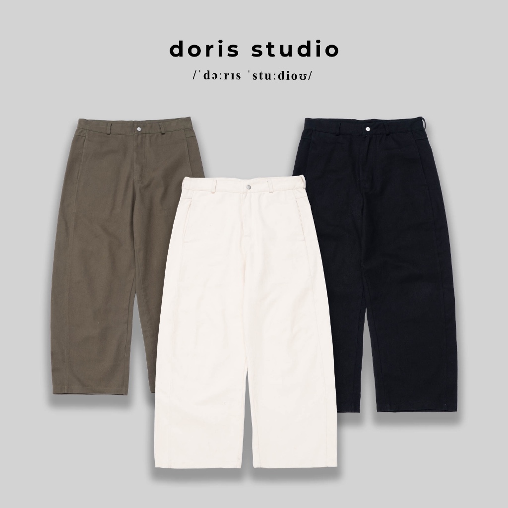 [เปิดร้านใหม่] Doris / Doris Stu กางเกงสีกากีพื้นฐาน / ฟอร์ม unisex