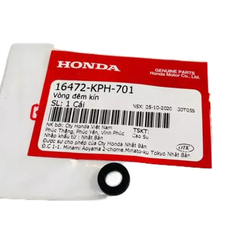 ปะเก็นหัวหัวฉีด. ปะเก็นปิดผนึก Zin Honda หลายรุ่น - 16472KPH701) ShopMenKT