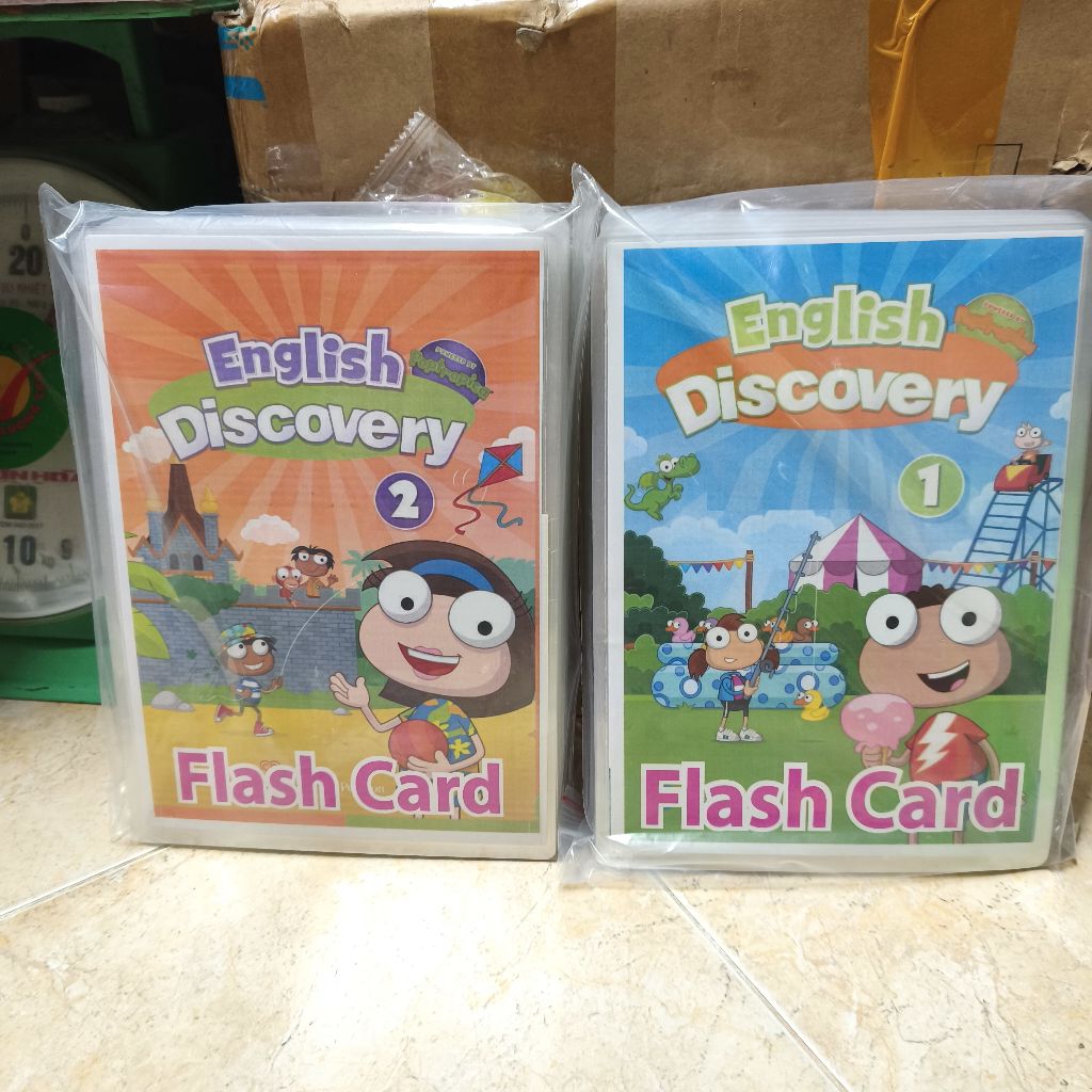 บัตรคําศัพท์ภาษาอังกฤษ Discovery 1 2 (2 ด้าน เคลือบ)