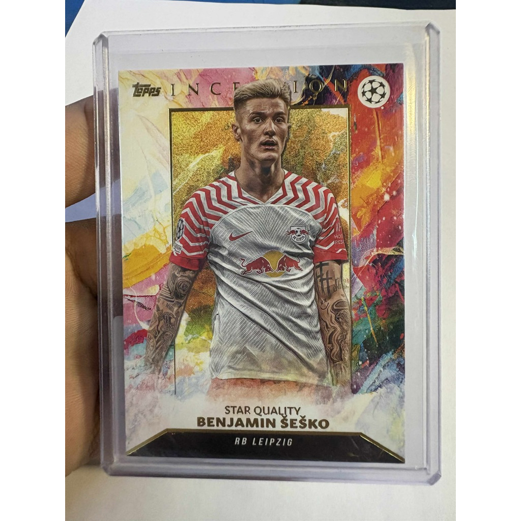 การ์ดฟุตบอล M301 Benjamin Sesko Rb Leipzig Topps Inception 2023/24