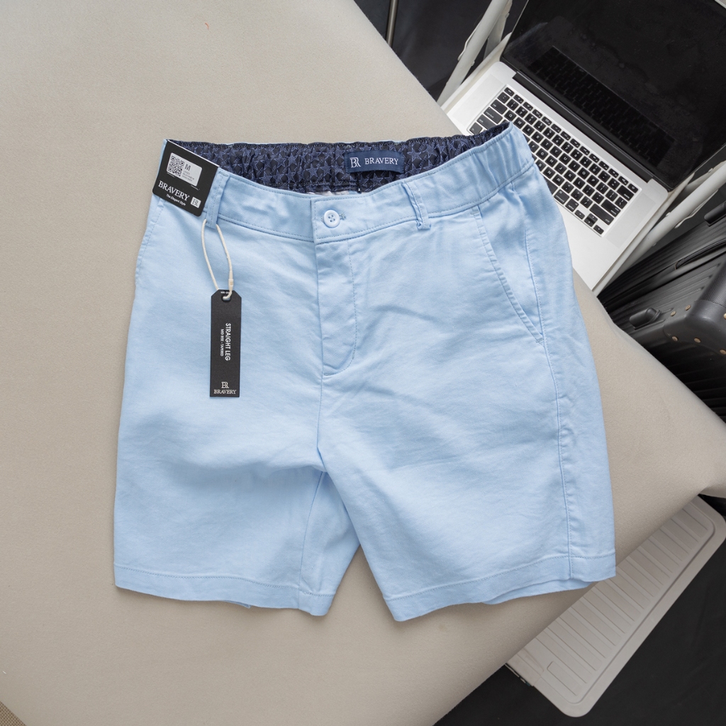 กางเกงขาสั้นผ้าลินิน Lenzo Premium ผ้านุ่มโปร่ง แบบปกติ - Bravy