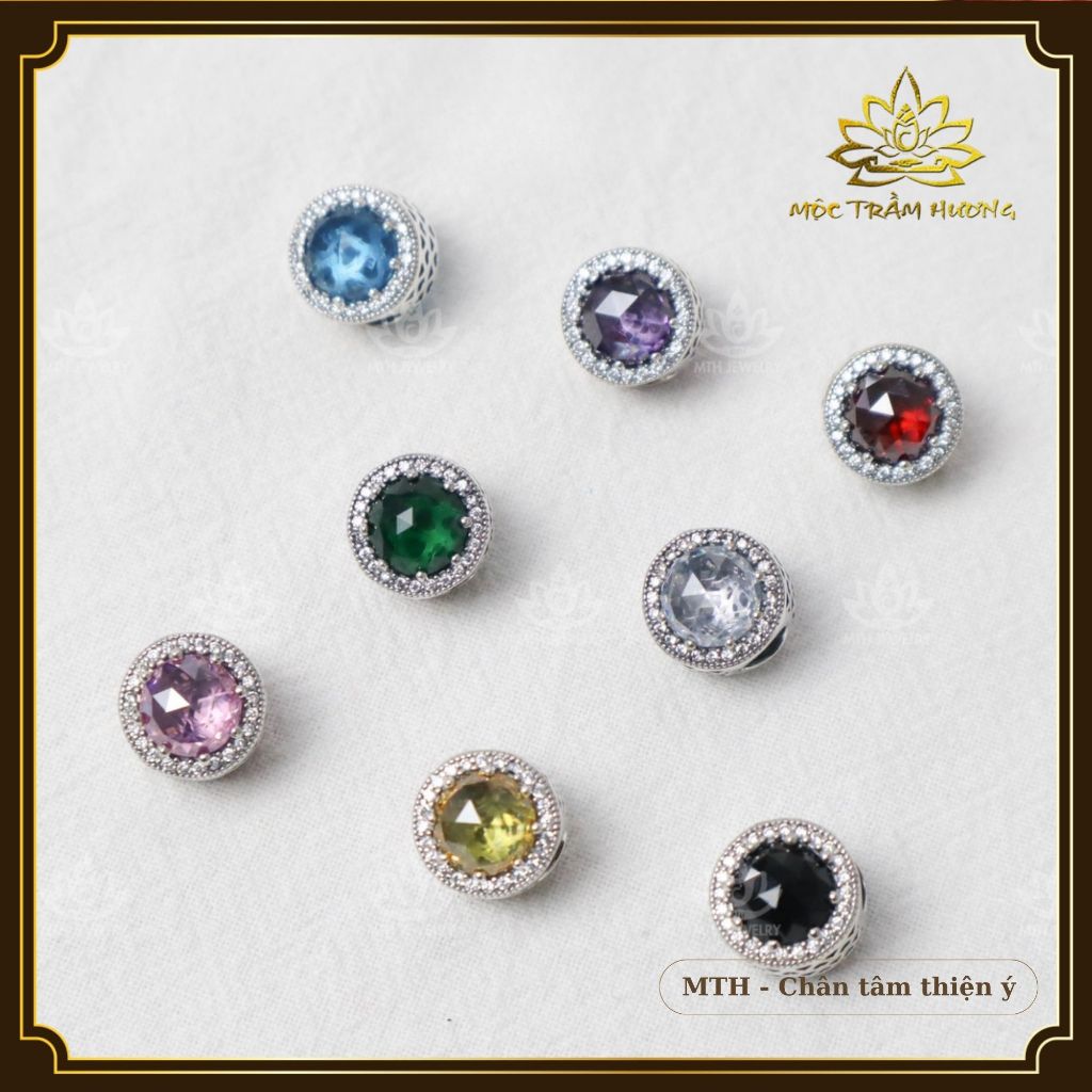 ลูกปัดเสน่ห์เรเดียนท์ ส925 เงินในทุกสี ประณีตและคม -ใช้ผสมกําไลฮวงจุ้ย/สร้อยคอ | มอครถรางฮัง MTH