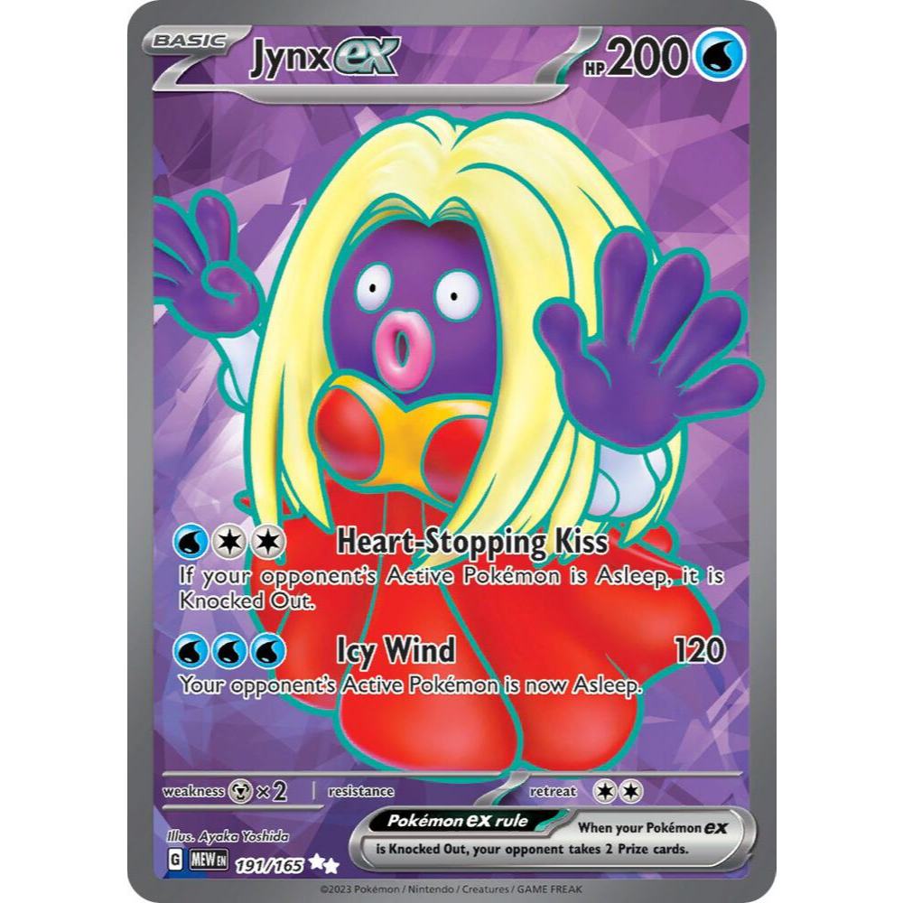 [ของแท้] [ENG] POKEMON Card /Card Game - Jynx ex - 191/165 - SV: Scarlet & Violet 151
