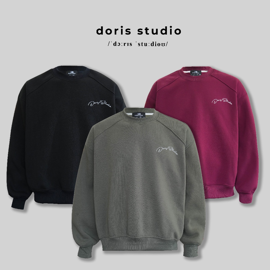 Doris / Doris Studio เสื้อสเวตเตอร์พื้นฐาน / unisex Form / 3 สี