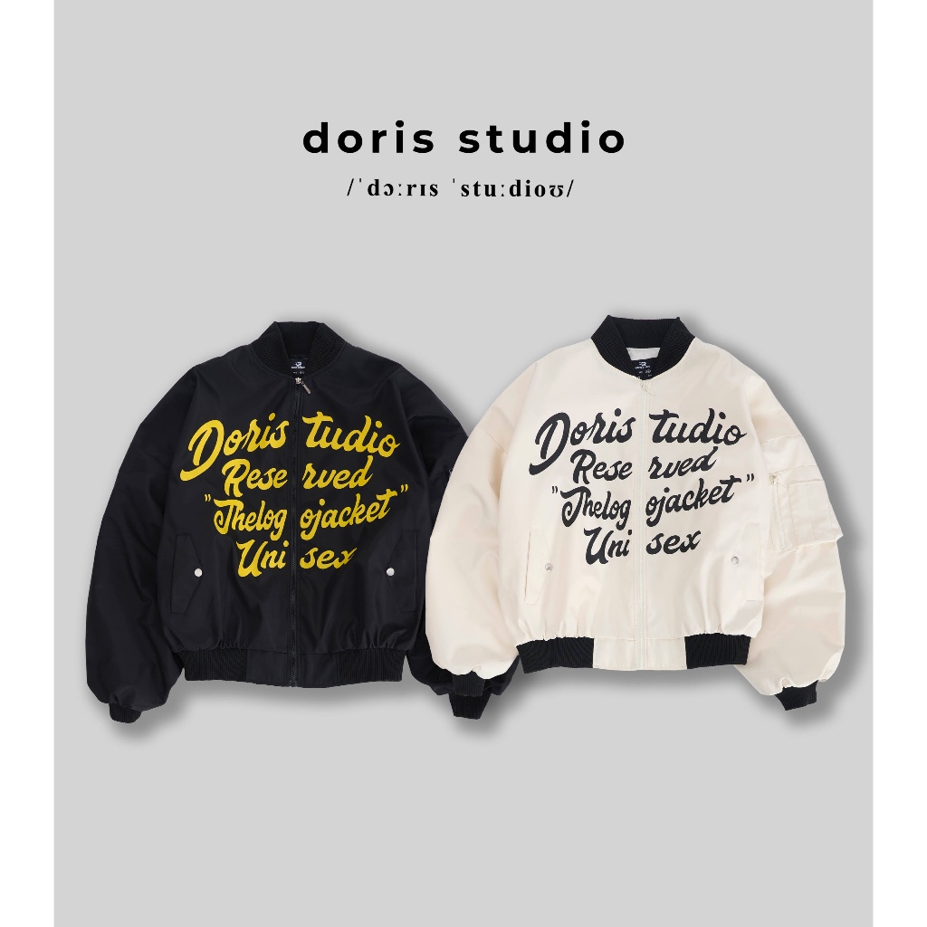 [Opening Deal] Doris / Doris Studio เสื้อแจ็คเก็ตบอมเบอร์สไตล์ / unisex Form