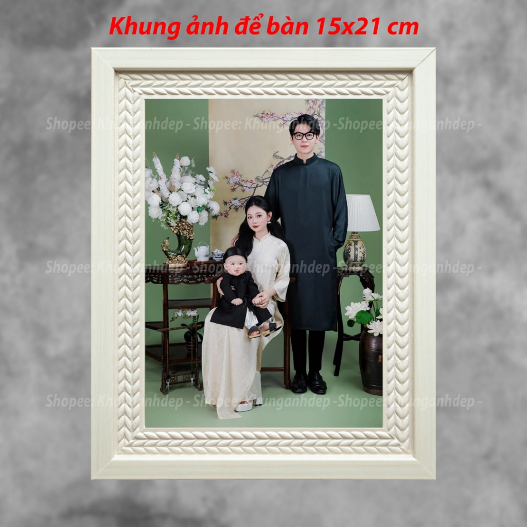 กรอบรูปตั้งโต๊ะ 15x21 A5 Korea N313 ปริ้นรูปขอตกแต่งบ้านของขวัญมีความหมาย