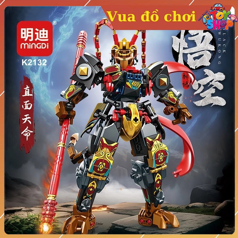Black Myth Wukong Toys Sun Wukong Mech Warrior Assembly Model 397 PCS Robot Puzzle at TOY