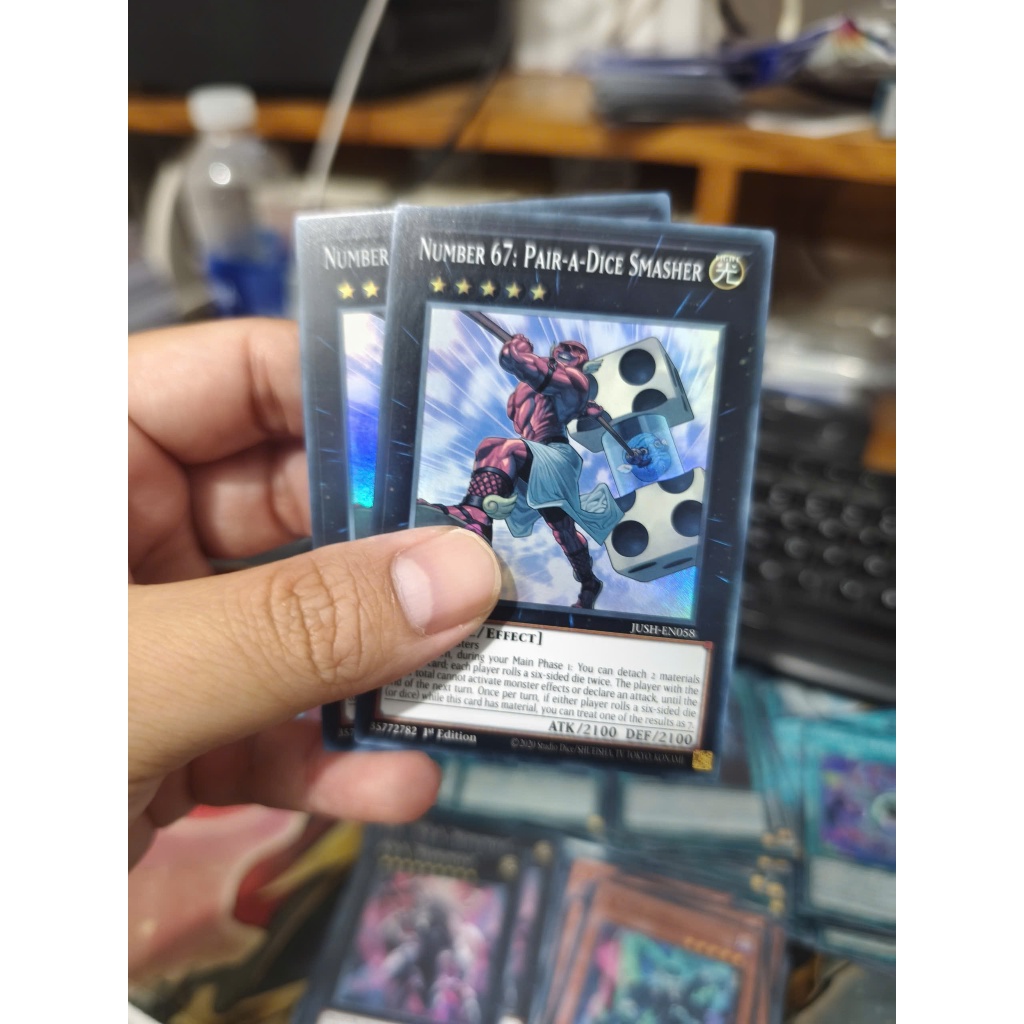 [Yugioh ร้านตลก] การ์ด 1 ใบ เบอร์ 67: จับคู่-a-Dice Smasher (Super Rare) - JUSH-EN058 - Super Rare 1