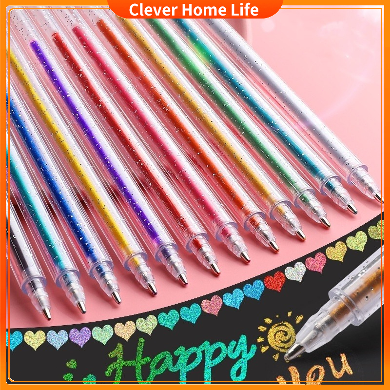 High Light 0.1mm Emulsion Gel Pen Super Emulsion สีสม่ําเสมอ หมึกเยอะ