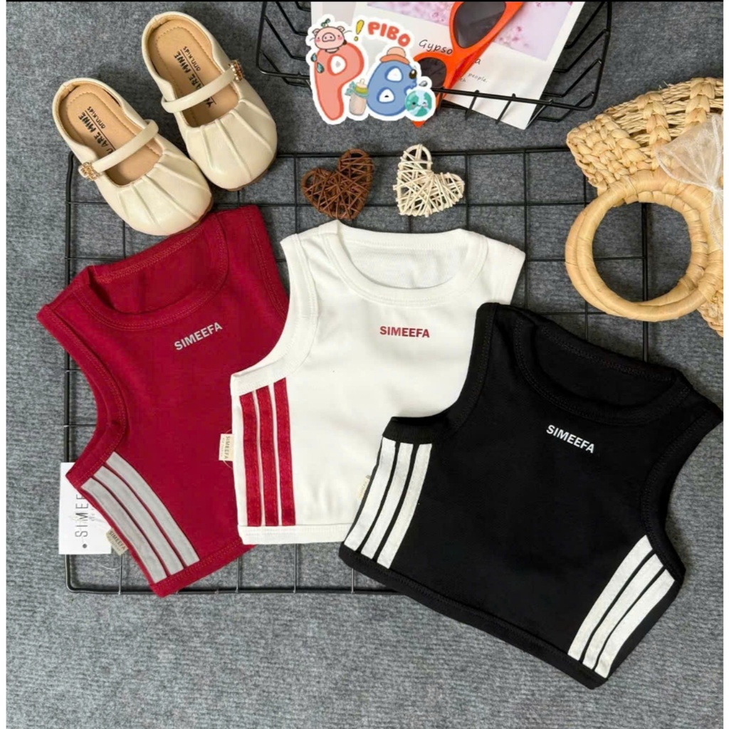 เสื้อกล้ามยางยืดแบบสปอร์ตสําหรับเด็กผู้หญิง 9 - 35 กิโลกรัม รหัส คิวแอล009