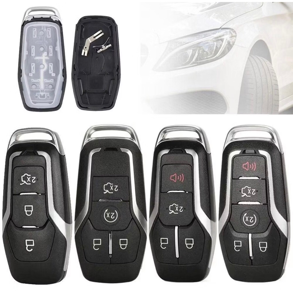 เคสกุญแจรถฟอร์ด 3 / 4 / 5 ปุ่มสําหรับ Ford / Fusion / Explorer / Edge / Mustang / Mondeo / Kuka 2013