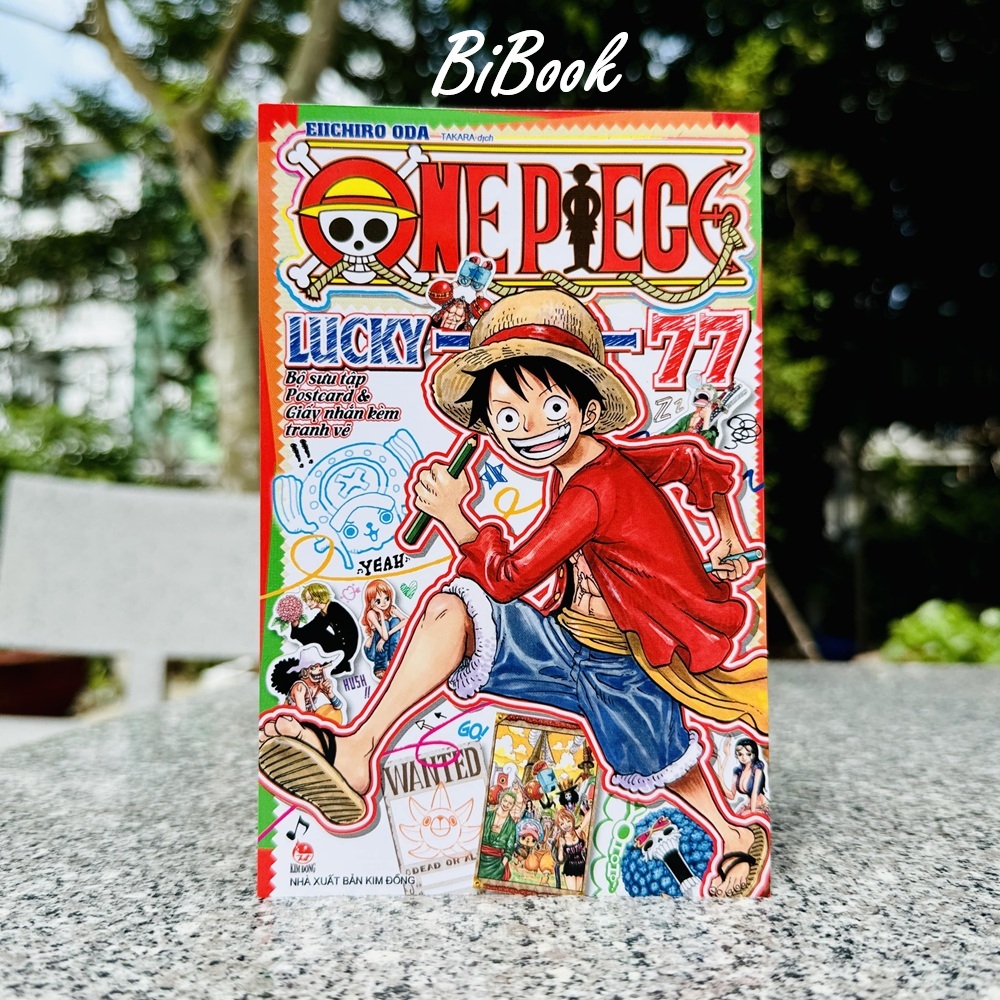 One Piece Lucky 77 - คอลเลกชันโปสการ์ดและข้อความพร้อมการวาดภาพ!! (พิมพ์ใหม่ 2025) - คิมดง