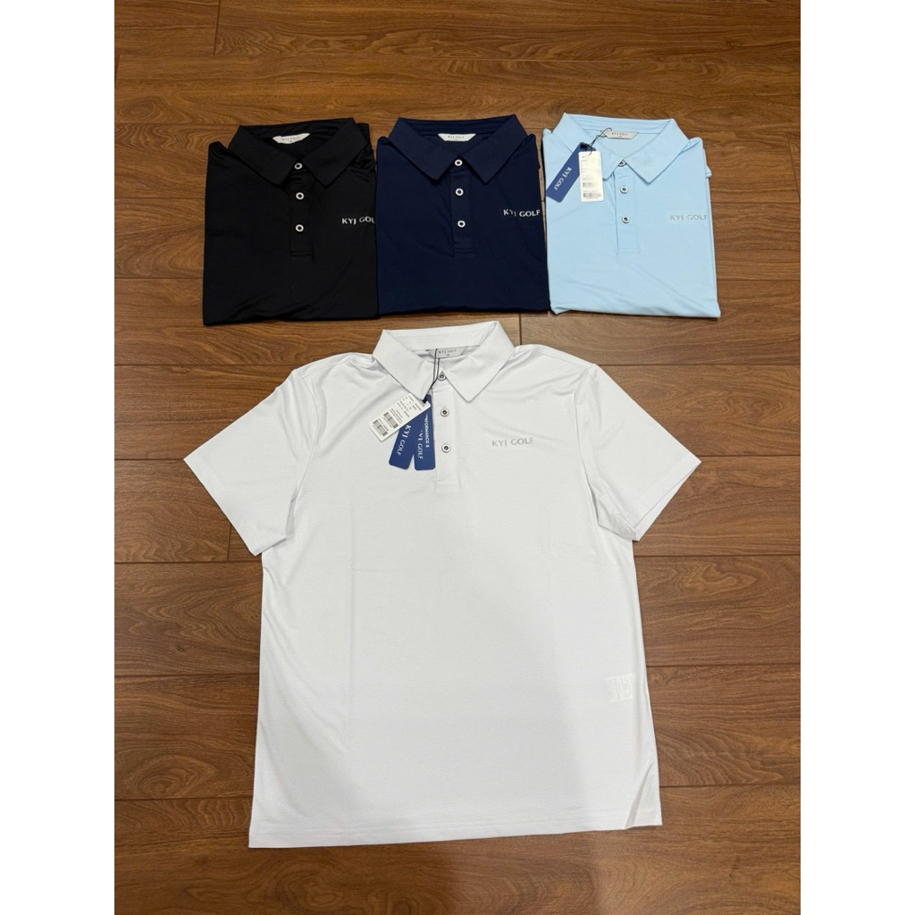 เสื้อยืดคอปกโปโลผู้ชาย KYJ Golf Made in Korea ของแท้ 100%