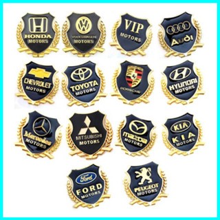 ราคา 2 ชิ้น Luxury 3D Rice Flower Logo สําหรับ vip motor Car