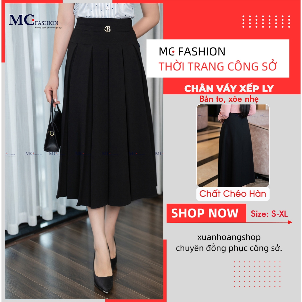 CV110 กระโปรงจีบขนาดใหญ่ – แฟลต, คอนซีลเลอร์, ผ้าทแยงมุมเชื่อมคุณภาพสูง MC แฟชั่น Xuan Hoang