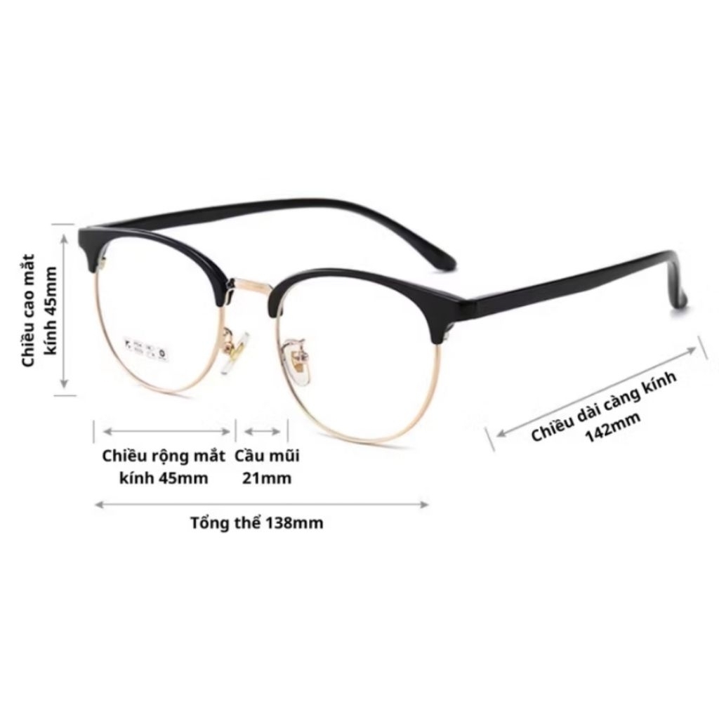 กรอบแว่นตา รหัส 6214 สีดํา.