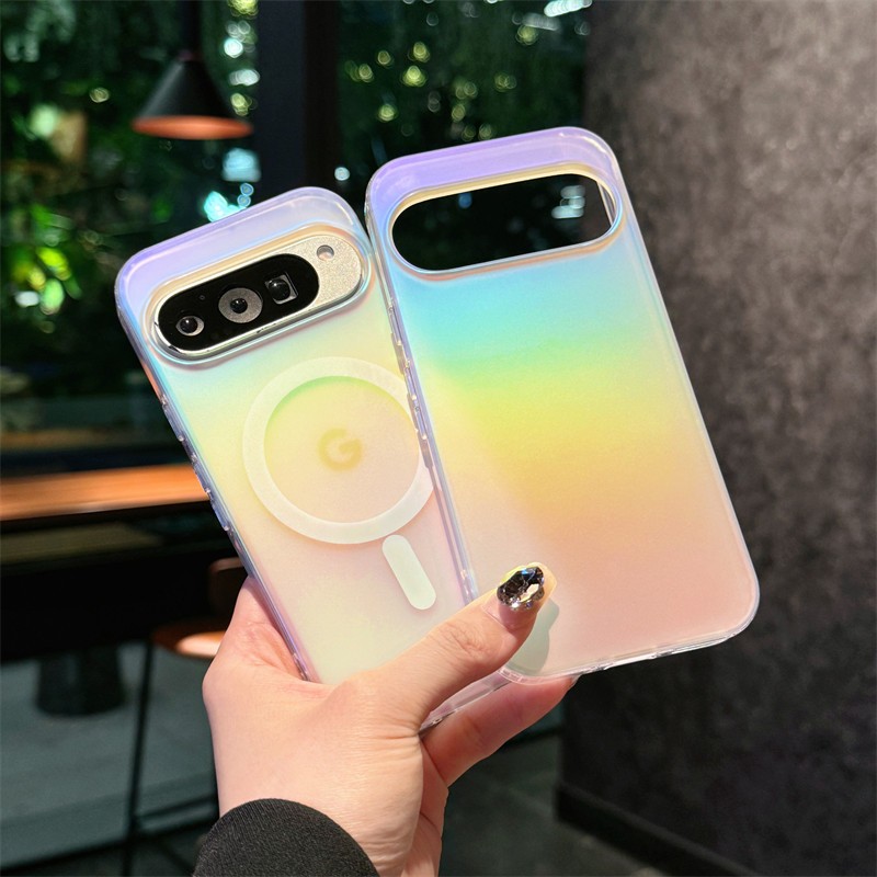 Google Pixel 11 11 Pro 10 Pro XL 9 Pro XL 9 Pro XL 9 Pro 8 Pro 8A 8 เคสเปลี่ยนสีไล่ระดับสี - แหวนแม่