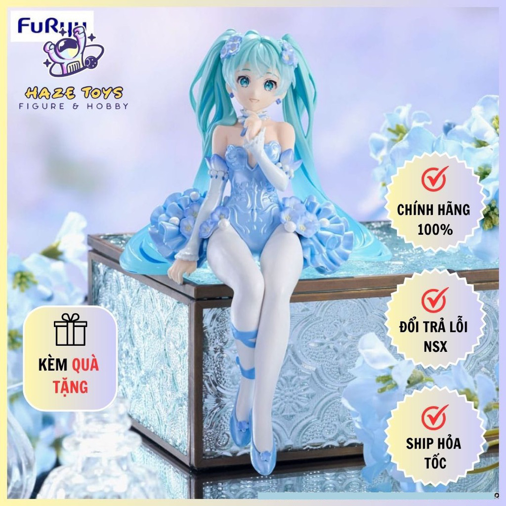 โมเดล Hatsune Miku - Flower Fairy Nemophila Pail Blue Color Ver - ฟิกเกอร์ Noodle Stopper (Furyu)