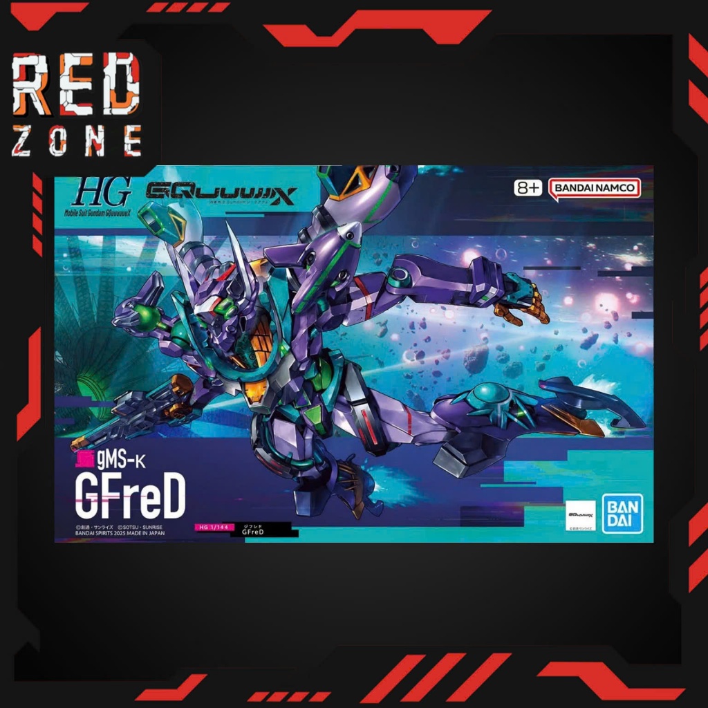 ของแท้ Bandai HG 1/144 GFreD(GQuuuX) ประกอบโมเดล