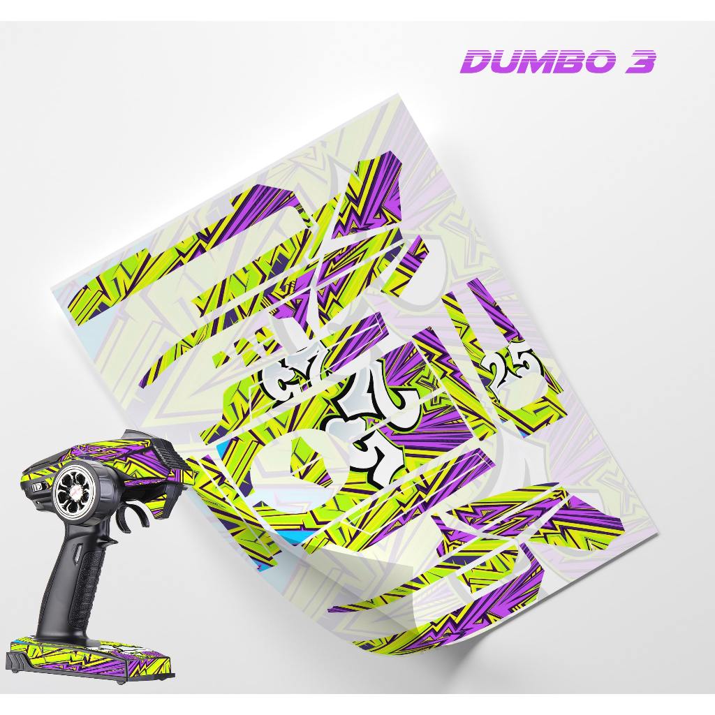 รูปลอก Dumbo RC, สติ๊กเกอร์ RC ดัมโบ้, ตัวควบคุม DumboRC X4 X6 2.4Ghz