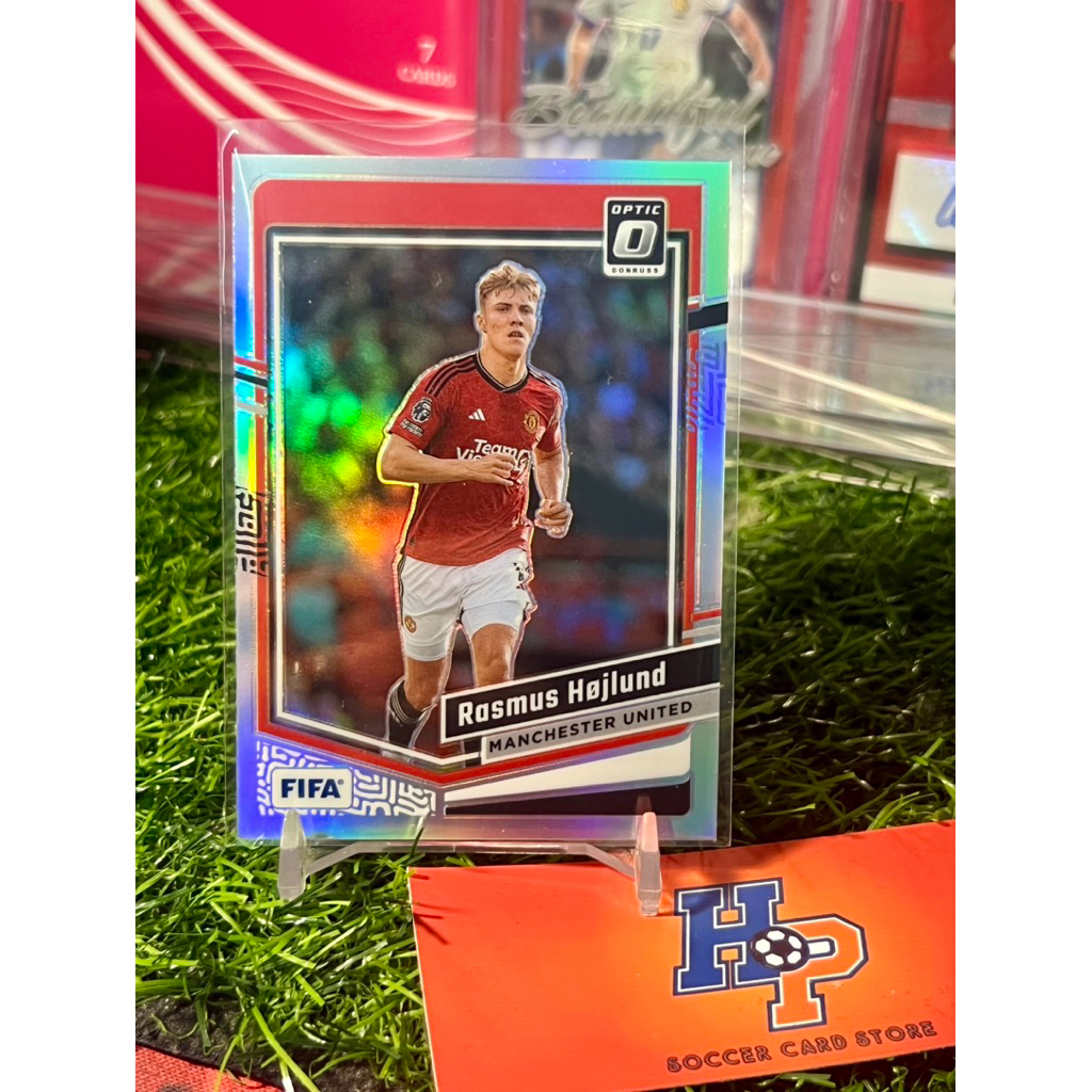 Rasmus Hojlund Optic Holo Panini Donruss 2023/24 การ์ดฟุตบอล