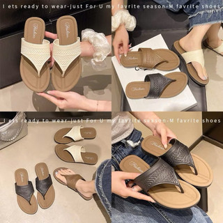Dép tông nữ kiểu dáng thời trang Hàn Quốc, dép xỏ ngón nữ đế bằng êm chân đi chơi, đi biển