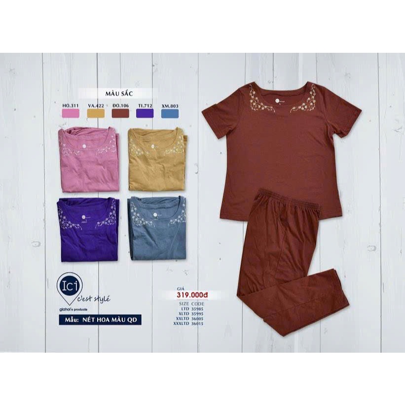 JOIN MIDDLE-AGED TNQD HOME WEAR SET L XL XXL