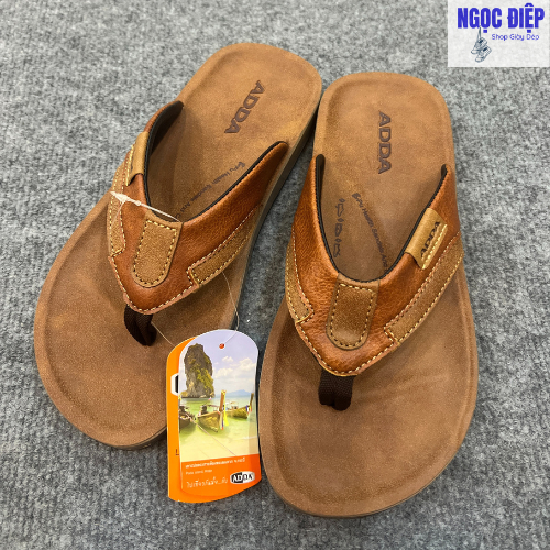 ADDA Thailand รองเท้าแตะหนังผู้ชาย ไซส์ 39-43 Cow Color