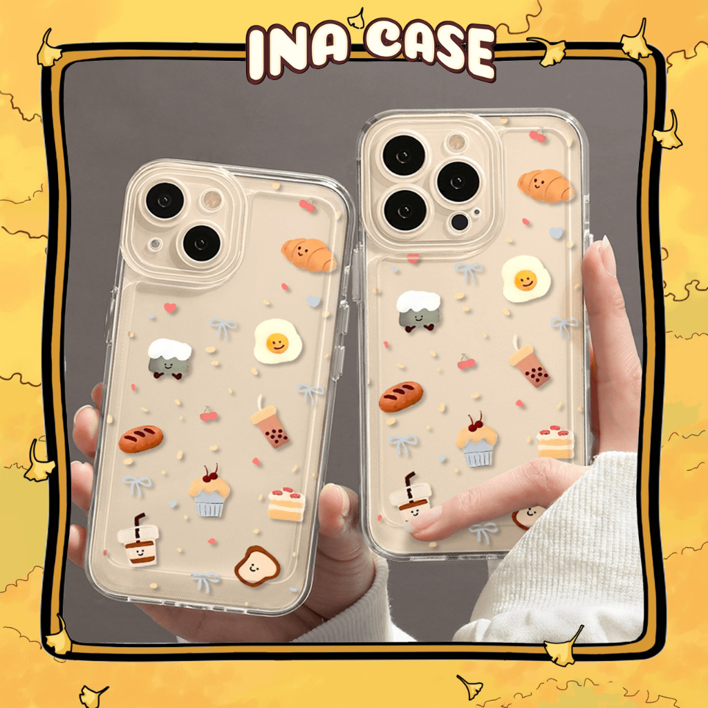 เคส iphone ชานมและขนมอบ 16promax/ 16pro/ 16plus/ 16/ 15promax/ 15pro/ 15/ 14promax/ 14pro/ 14/ 13pro
