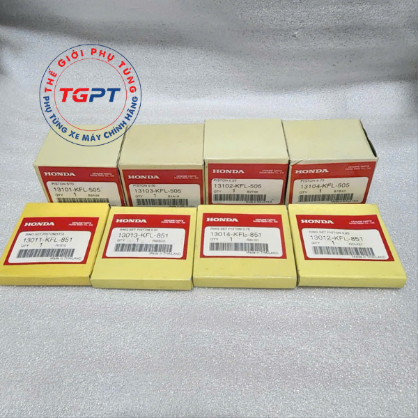 ลูกสูบเงิน Wave Thai 110, Future 1 - 13101-KFL-505/ 13011-KFL-851;13102-KFL-505/ 13012-KFL-851;13103
