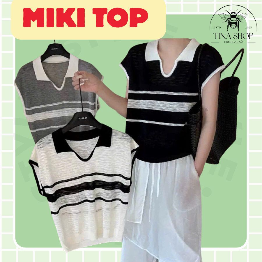ELEGANT COLLAR SHORT SLEEVE SWEATSHIRT - TINA SHOP - MIKI TOP