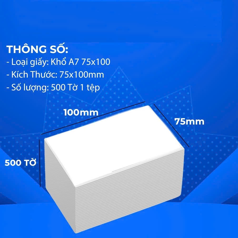 [K] LOTS OF 300-500 THERMAL STAMPS A6 A7 100x150 - 75x100 - 76x130 แพ็ค 500 กระดาษพิมพ์สําหรับบิล Sh