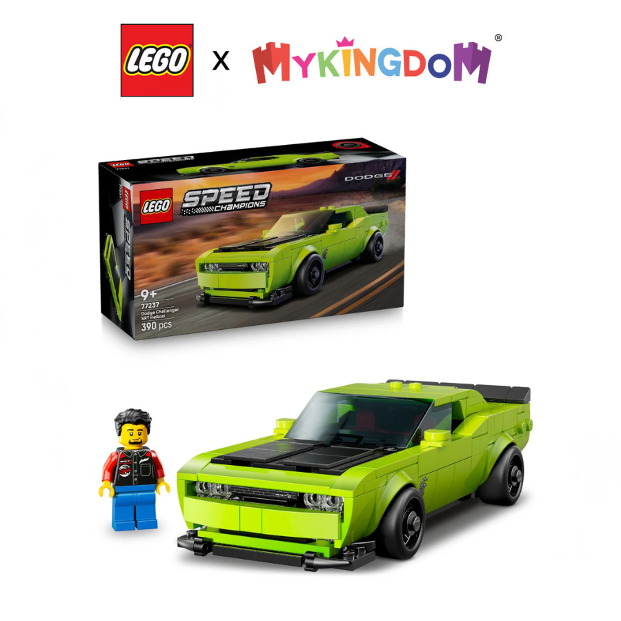 Dodge Challenger SRT Hellcat LEGO SPEED CHAMPIONS 77237 รถสปอร์ตประกอบของเล่น (390 อะไหล่)