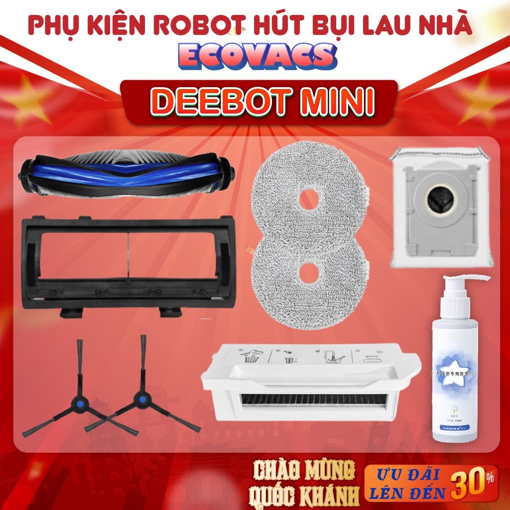 Ecovacs Deebot อุปกรณ์เสริมเครื่องดูดฝุ่นหุ่นยนต์ขนาดเล็ก - อุปกรณ์เสริมทดแทนคุณภาพสําหรับหุ่นยนต์เค