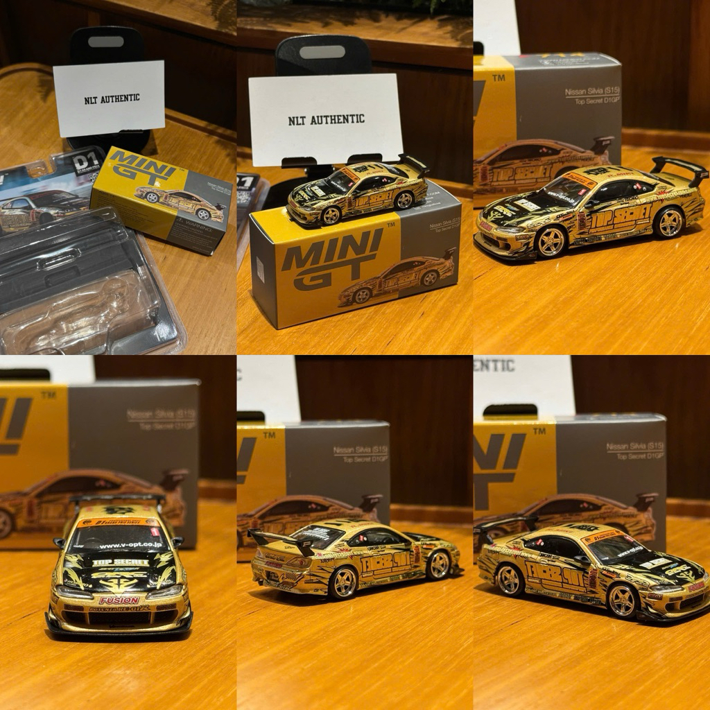 (เวอร์ชั่นการ์ด) MiniGT Nissan Silvia (S15) Top Secret D1GP (ซีลใหม่)