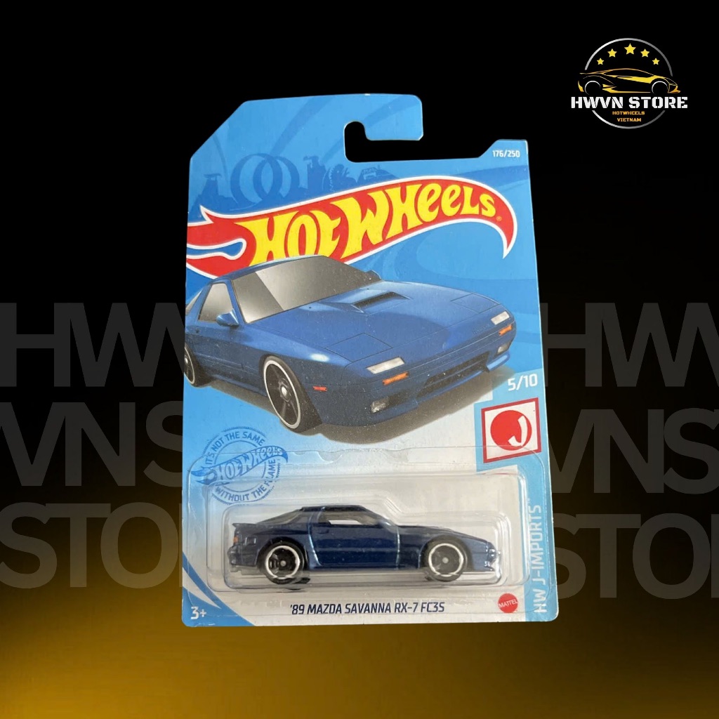 Miniverse - Blue Hotwheels Mazda Savanna RX-7 FC35 รถโมเดล