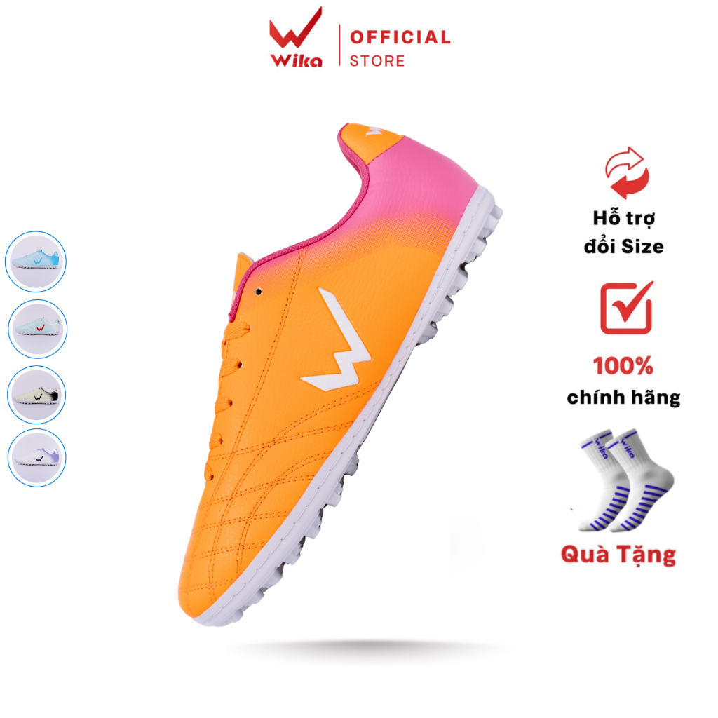 Wika Ultra 6 Form รองเท้าฟุตบอลแบบกระชับเท้าหนัง PU นุ่ม พื้นรองเท้าเย็บเต็ม