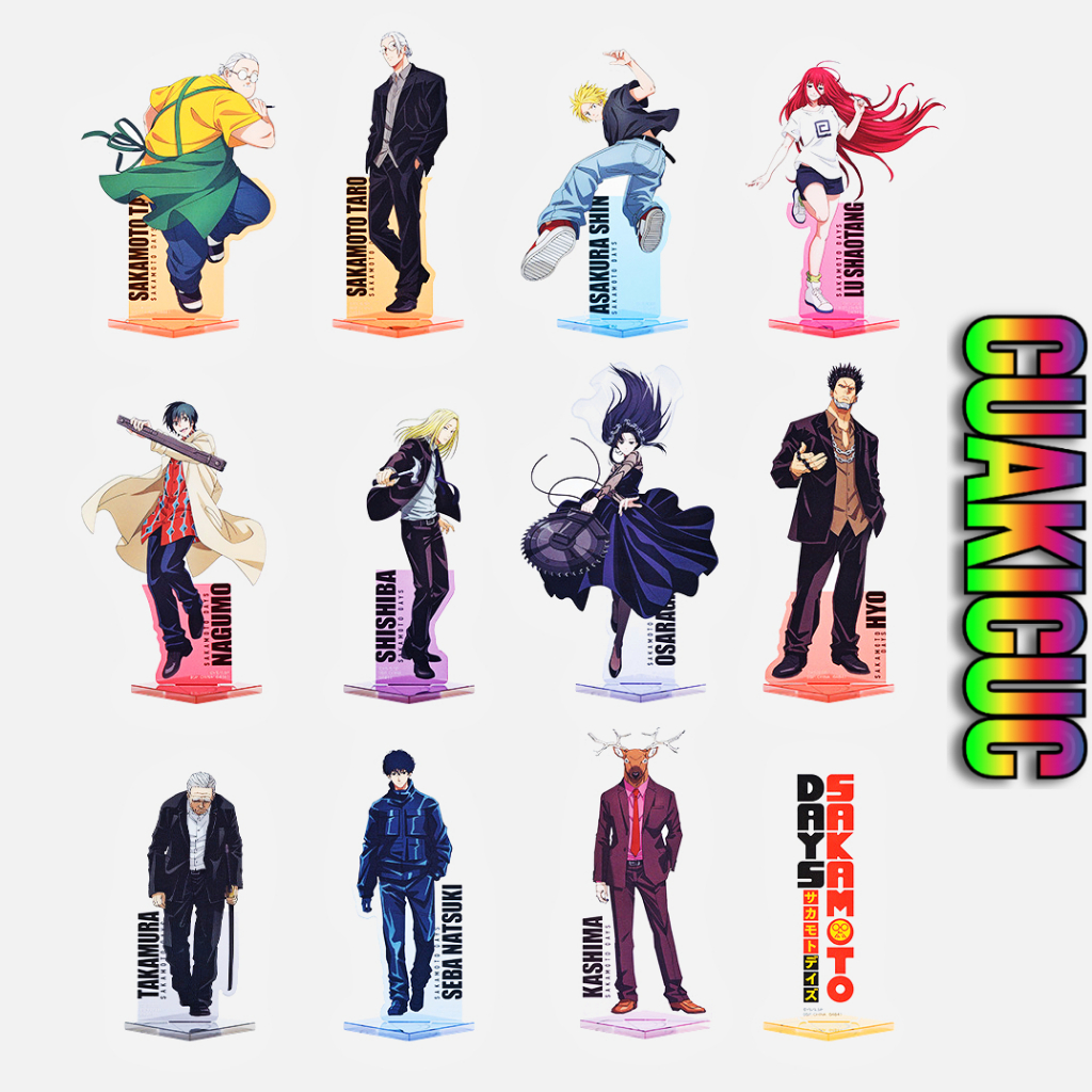 BANDAI Standee Acrylic Ichiban Kuji Sakamoto Days Vol.2 - สินค้าแสดงผลระดับพรีเมียม