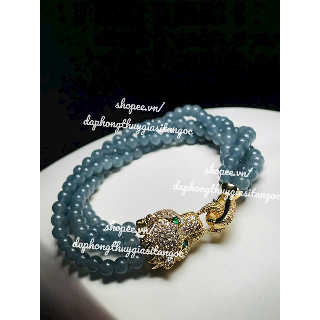 สร้อยข้อมือ Lam Ng0c type A 4mm ผสม r0ng หัวล็อค sdep