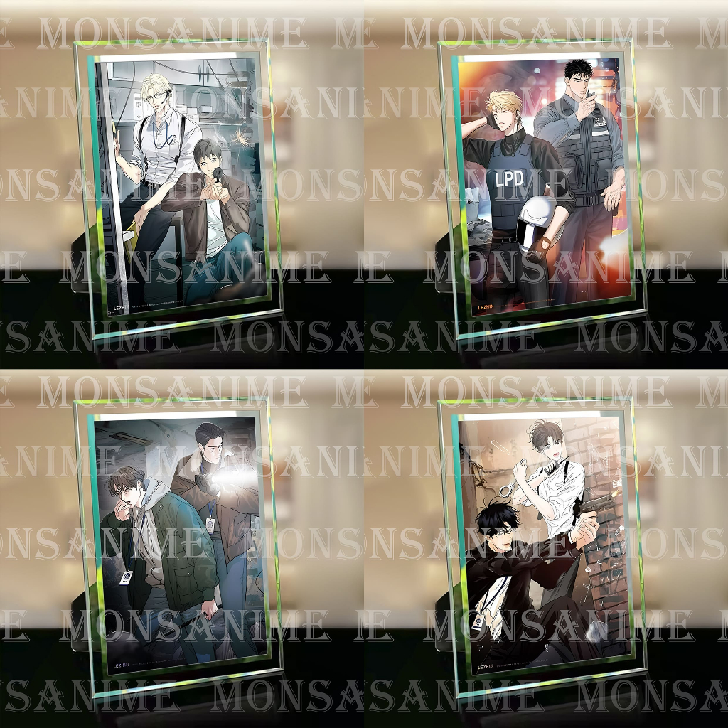 (รวมภาพ) กรอบรูปกระจก PRINTED WITH TEAM LEZHIN COMICS MANHWA JIDX BACKLIGHT DEVIL OF THE DEVIL BL ตก