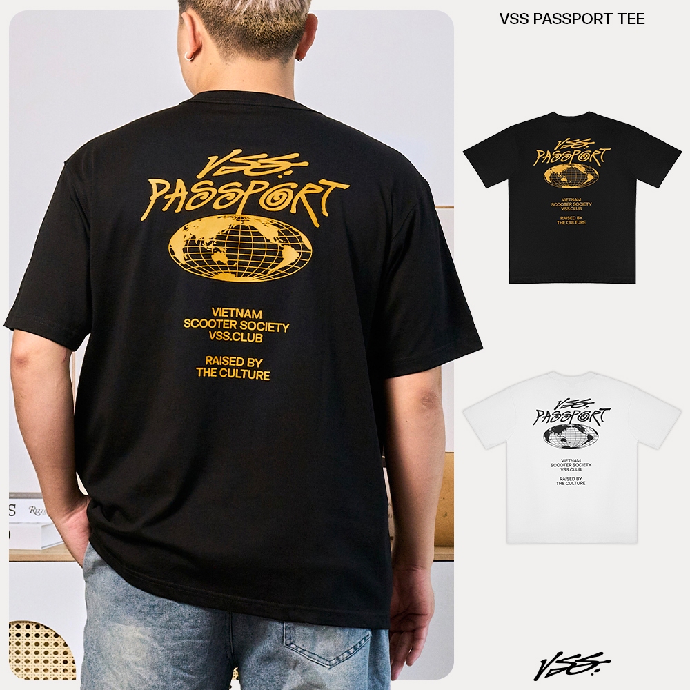 เสื้อยืดผู้ชายและผู้หญิง VSS ของแท้ ผ้าคอตตอน 2 ทางเนื้อนุ่ม ปลายแขนหลวม พิมพ์เวียดนามพื้นฐาน - ภาษี