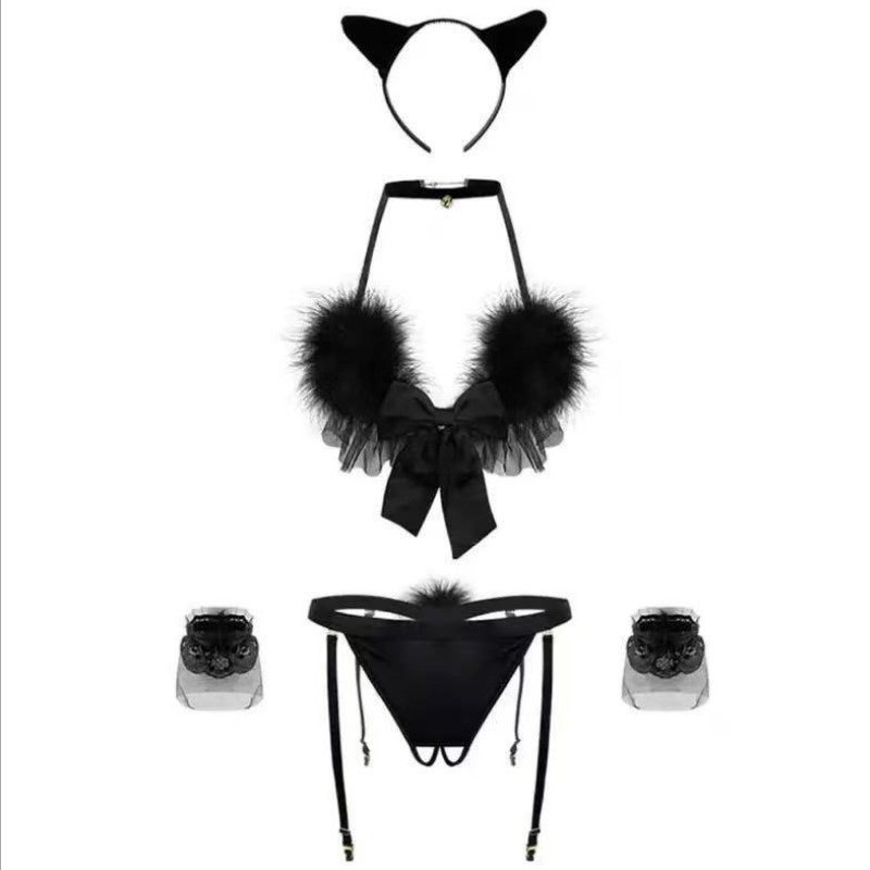 [SX40] - ชุดบิกินี่คอสเพลย์ 5 ชิ้นแมวน้อยเซ็กซี่ DN11 ใหม่ที่น่าสนใจชุดนอนคอสเพลย์แมวน้อยเซ็กซี่