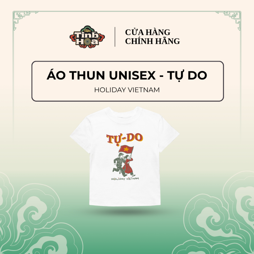 Holiday Freedom เสื้อยืด unisex สีขาว Cotton 2-way สวมใส่สบาย 2 กันยายน สําหรับผู้ชายและผู้หญิง - Es